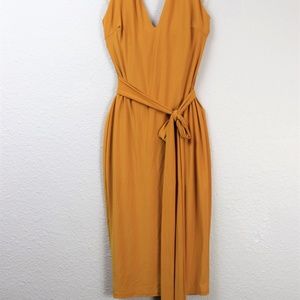Mustard Yellow Halter Dress